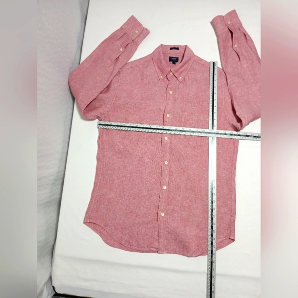 J.Crew 100%Linen Slim Fit Longsleeve Buttondown Shirt. Size M - Picture 3 of 7